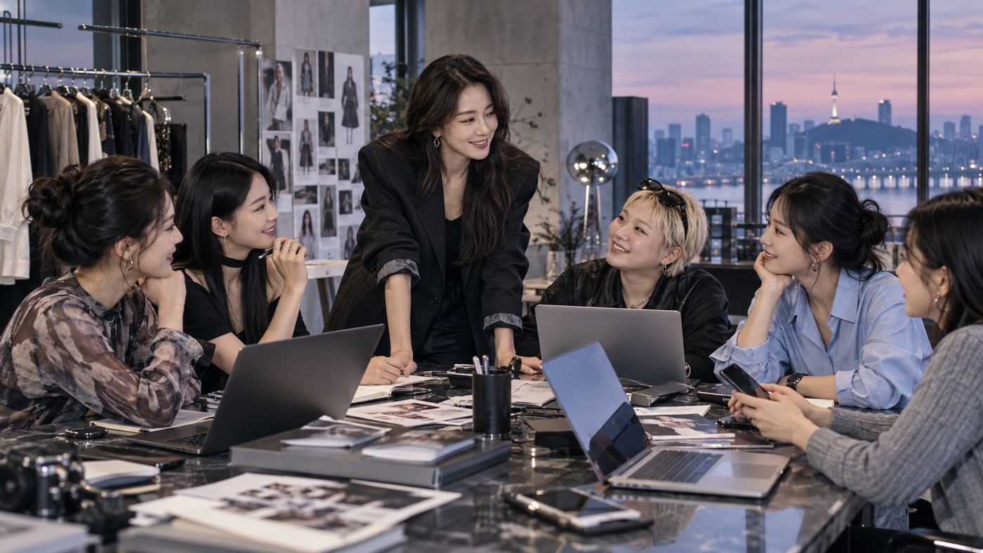 크리에이터 클래스에서 콘텐츠를 기획하는 참가자들
